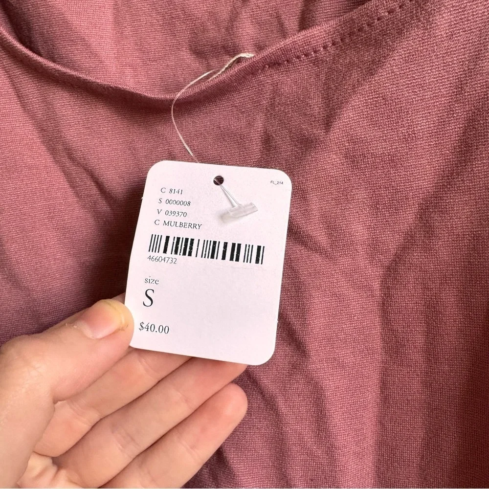 NWT Free People Lola Tie-Shoulder Backless Bodysuit Small Mauve
